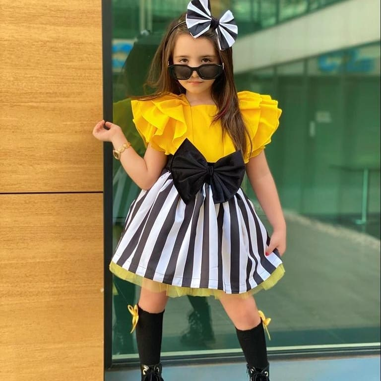 Baby White Parallel Frock