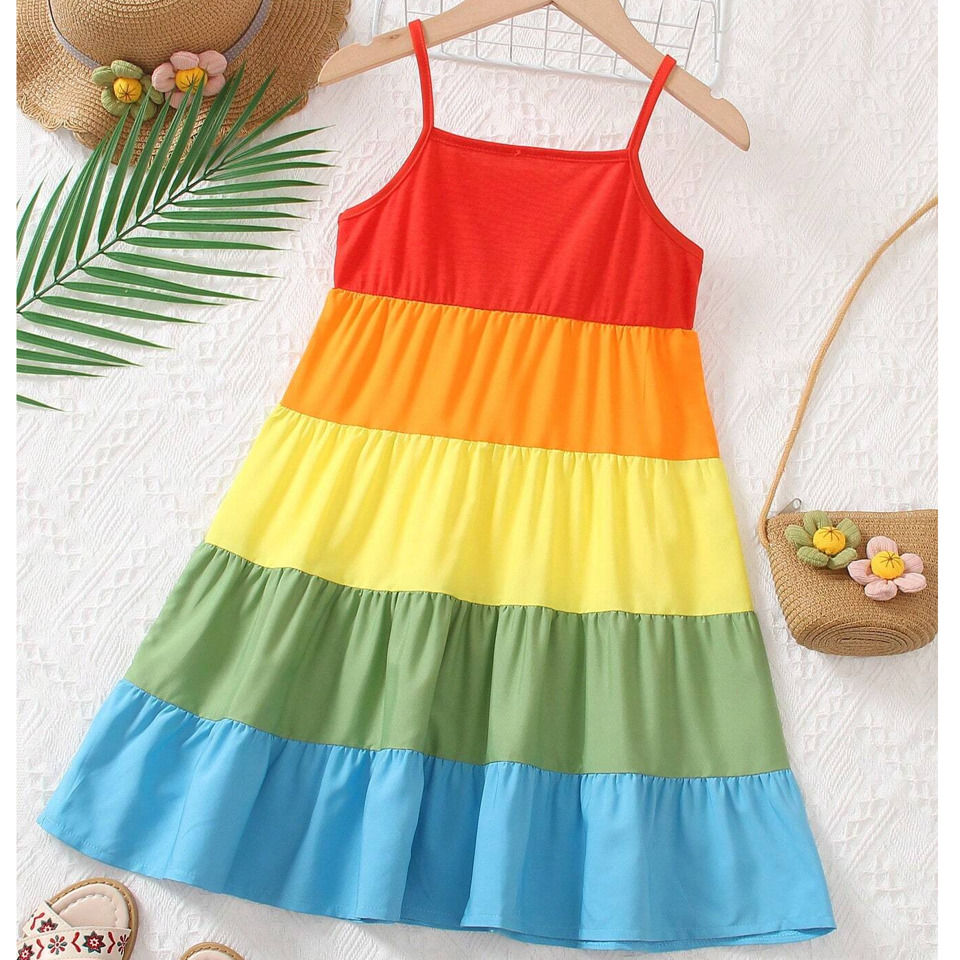 Baby Colorblock Cami Frock