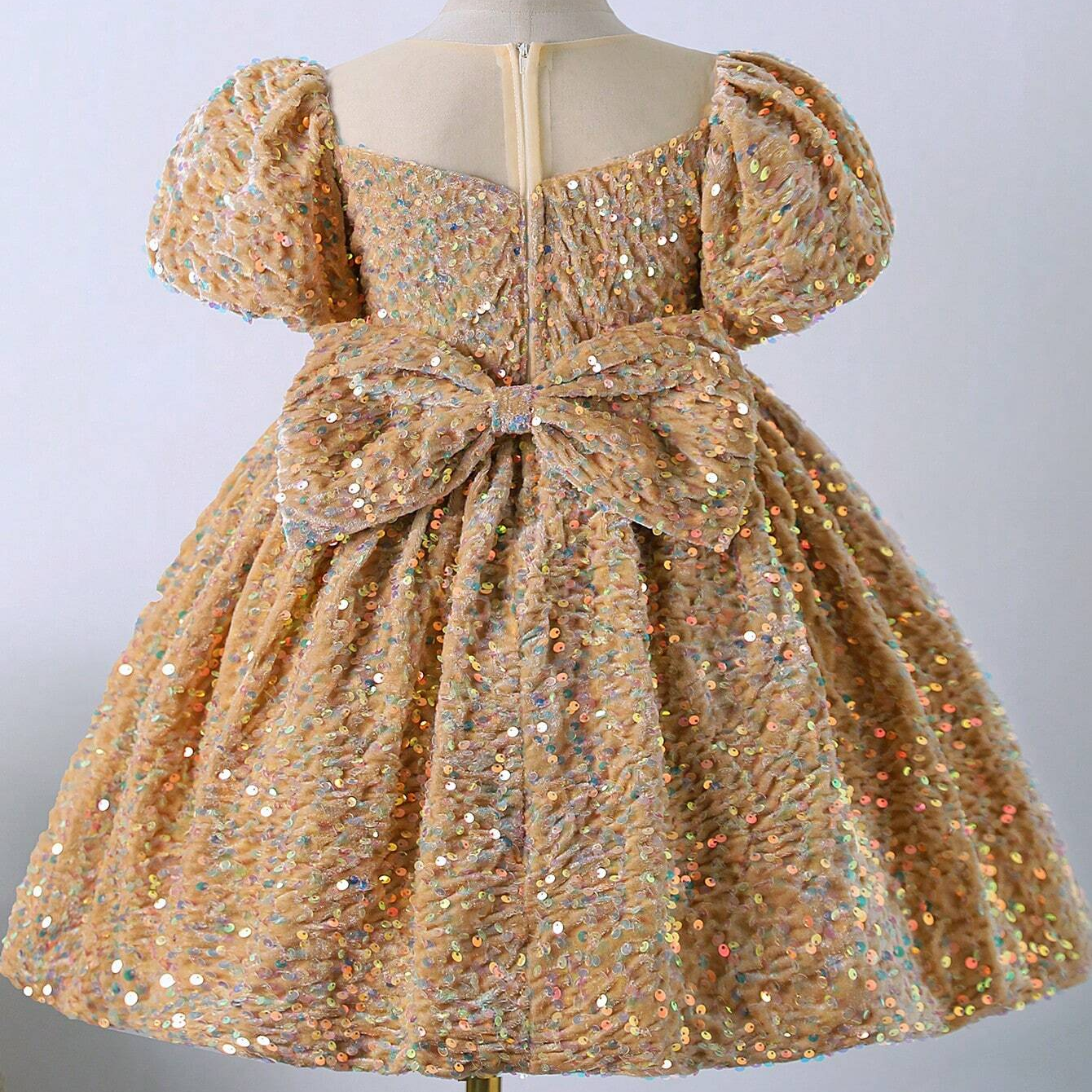 Baby Golden Sequin Princess Frock