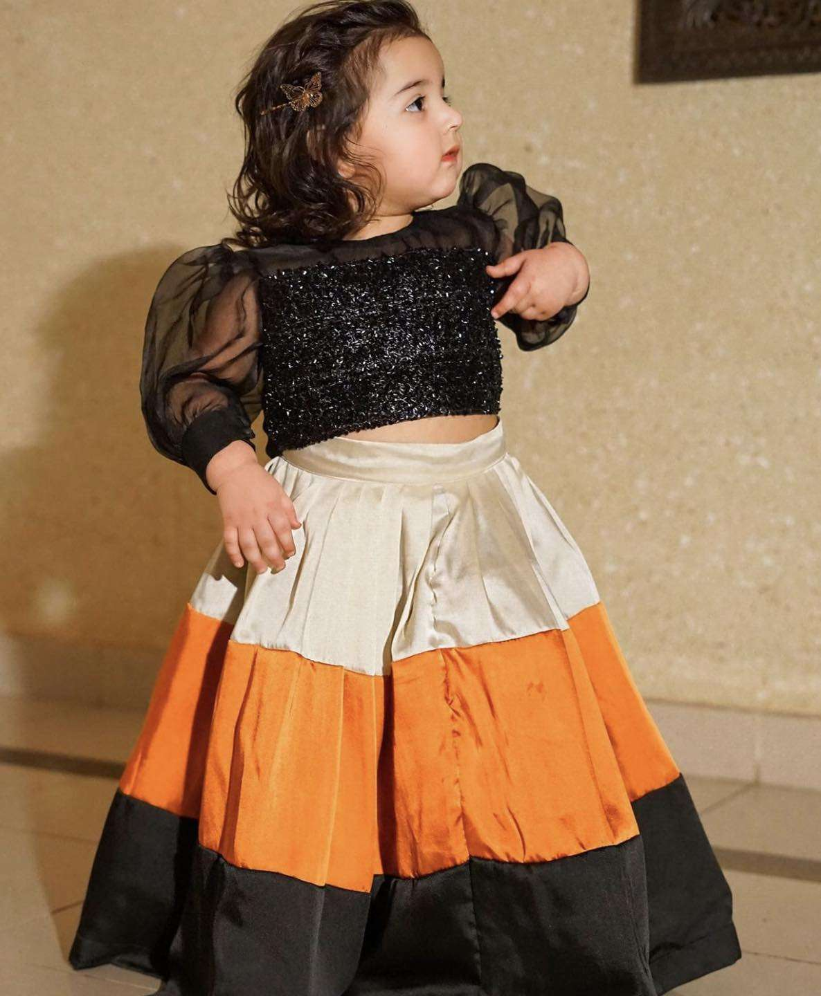 Baby Triplet Lehenga Choli