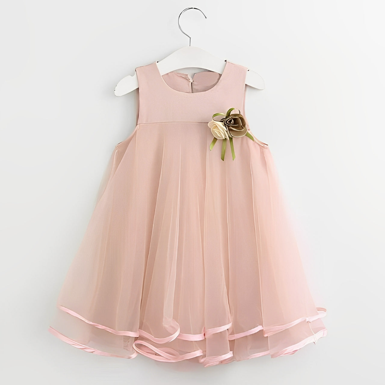 Baby Skin Net Flower Frock