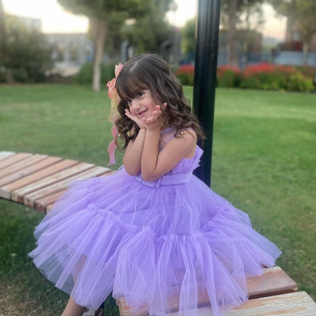 Baby Light Purple Fluffy Frock