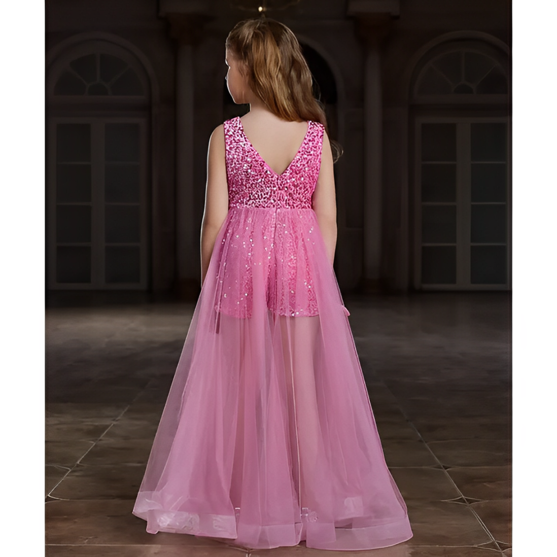 Baby Pink Evening Dress