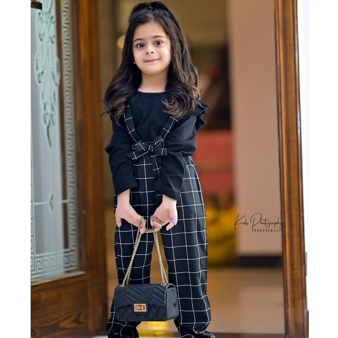 Black Checkered Jumpsuit