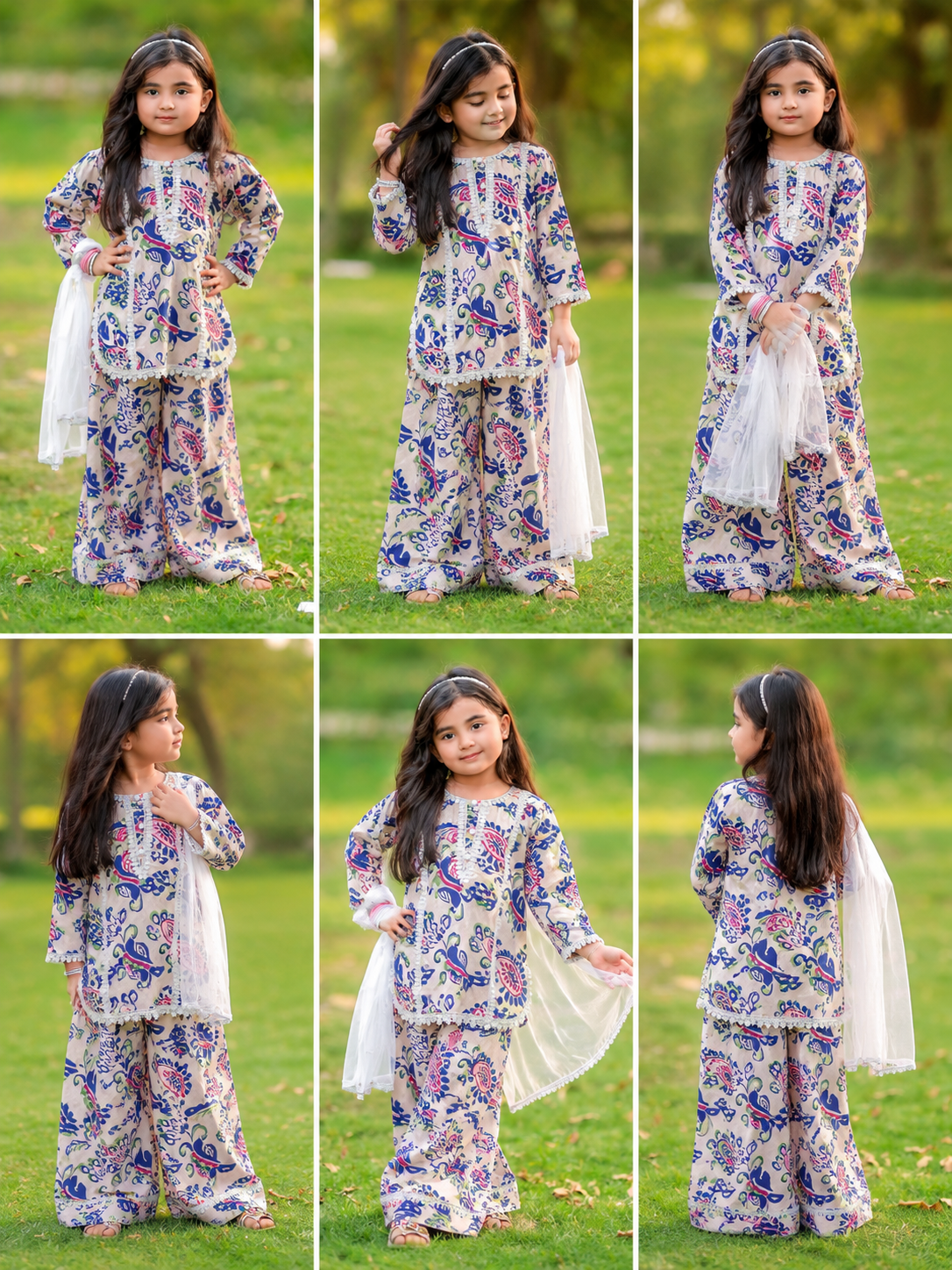 Baby Colorful Print Eastern Dress