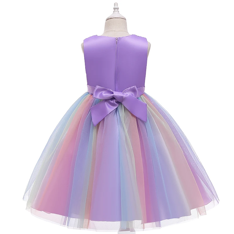 Baby Purple Unicorn Flower Frock