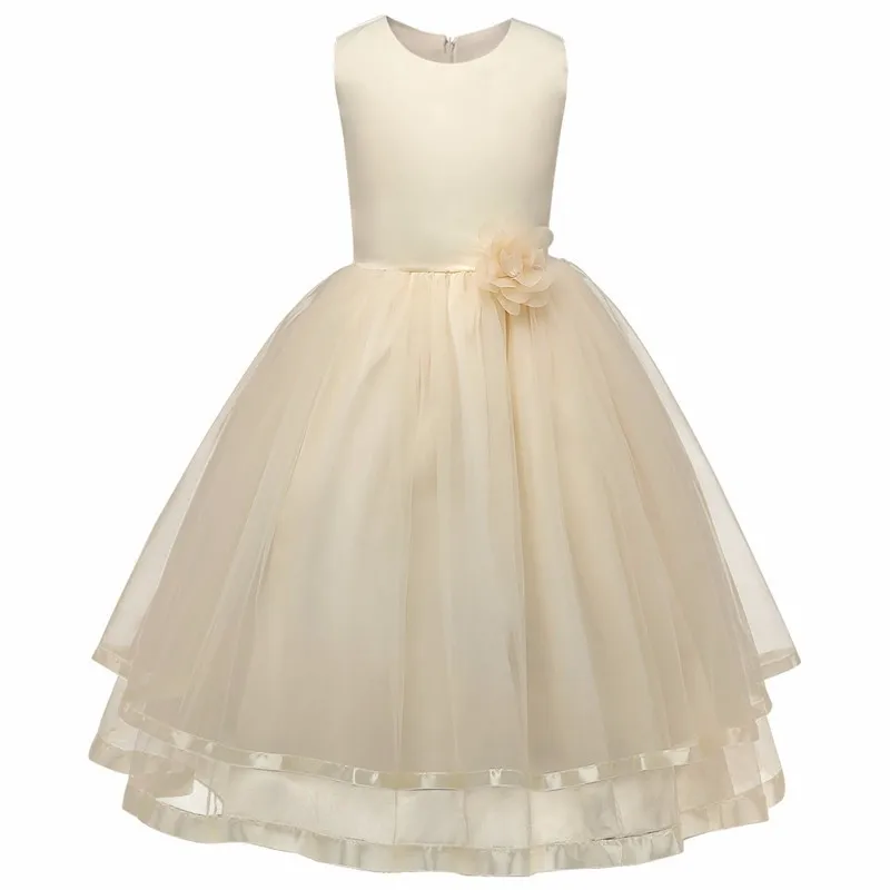 Baby Beige Silk Flower Maxi