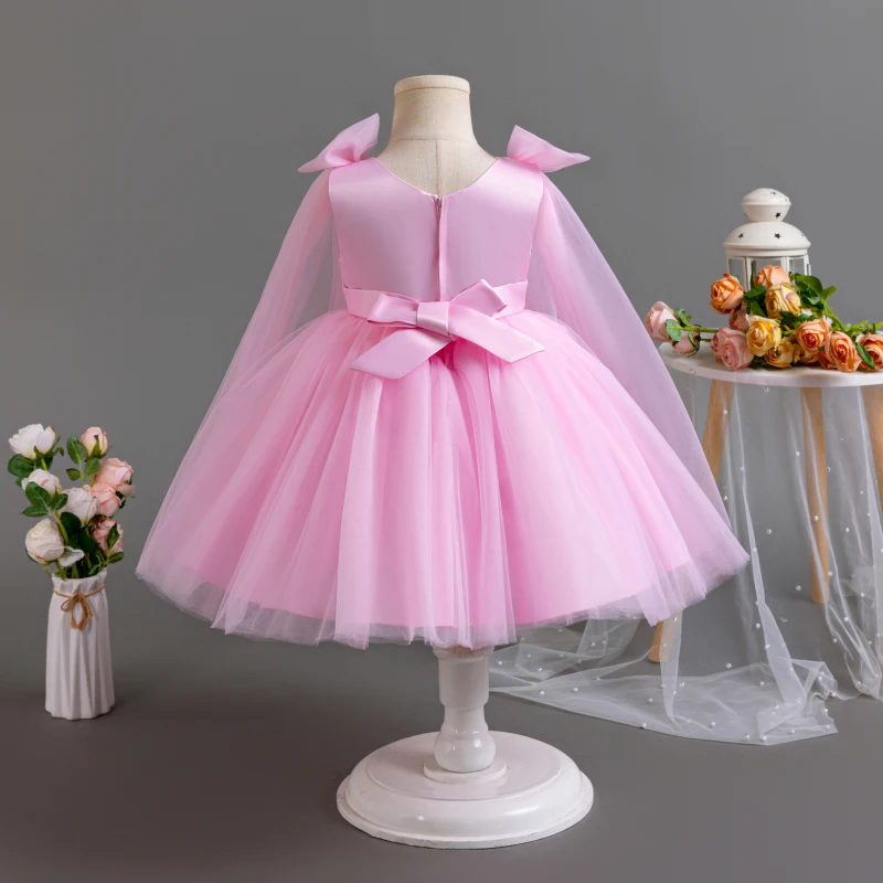 Baby Pink Elegant Pearls Princess Frock
