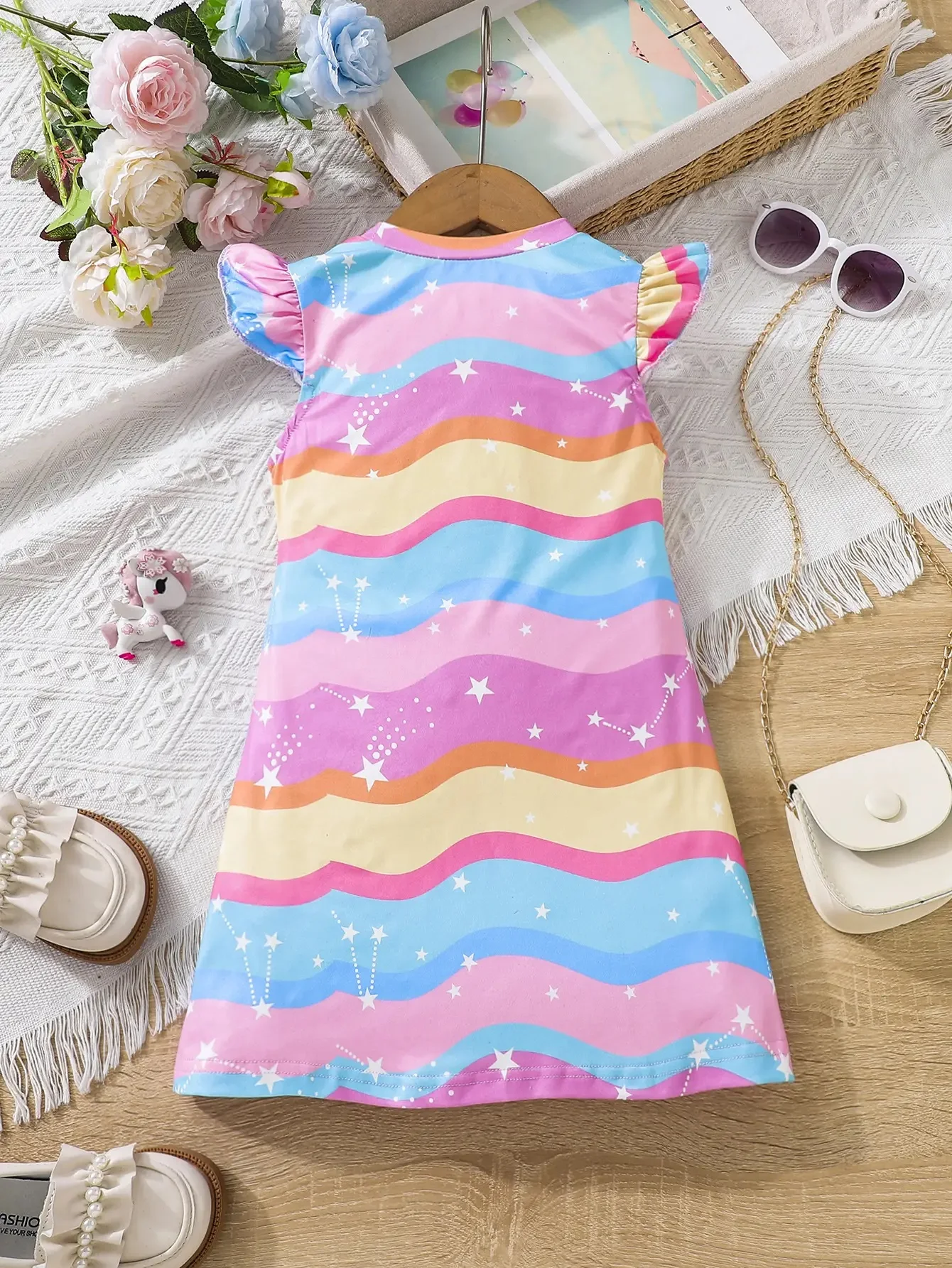 Baby Unicorn Print Frock