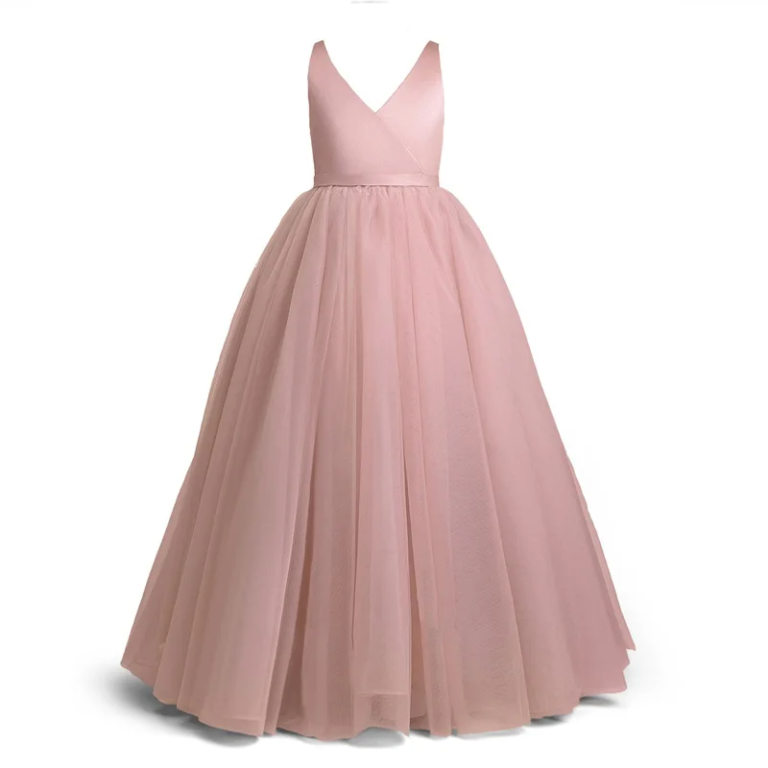 Baby Golden Silk Long Bow Maxi