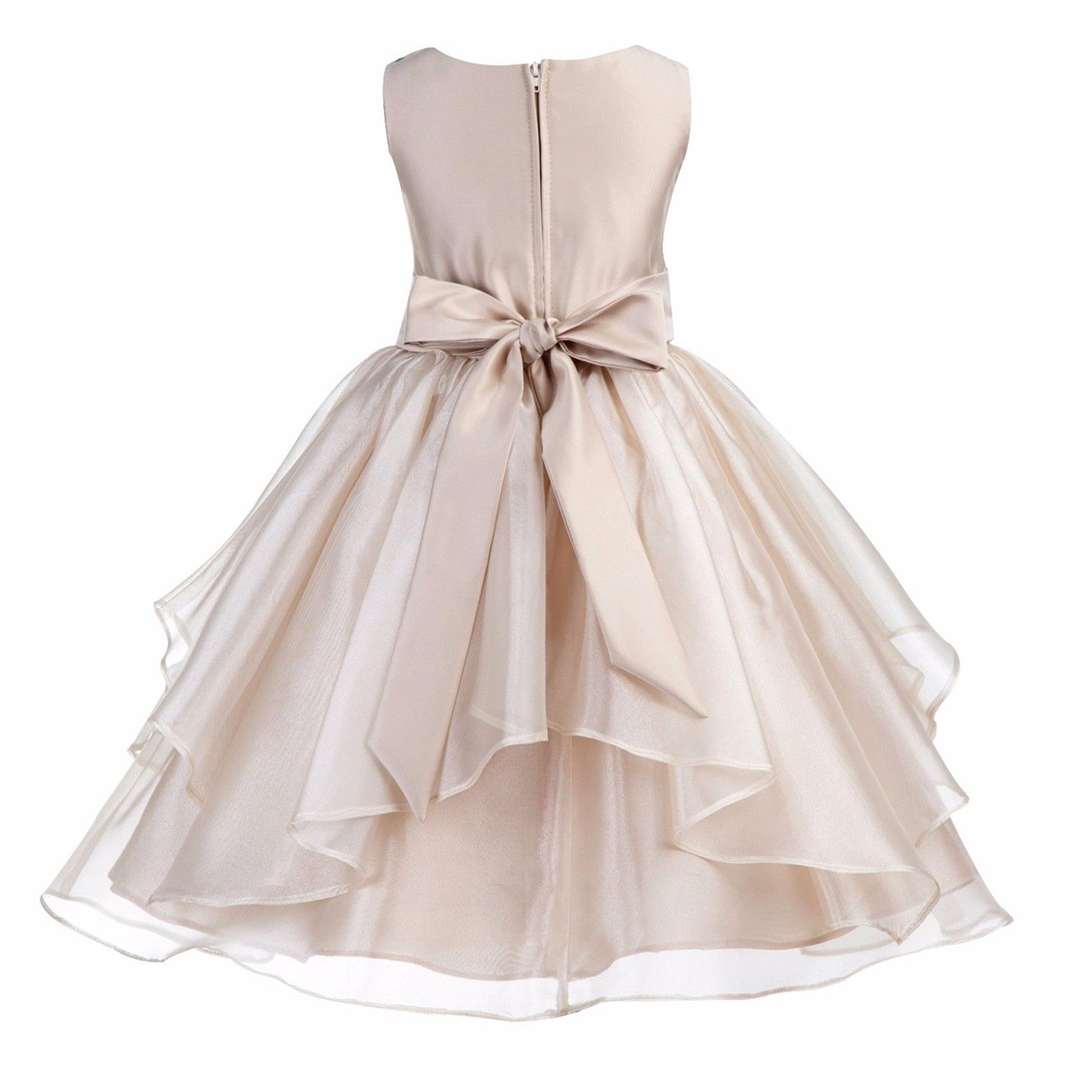 Baby Beige Fairy Sleeveless Frock