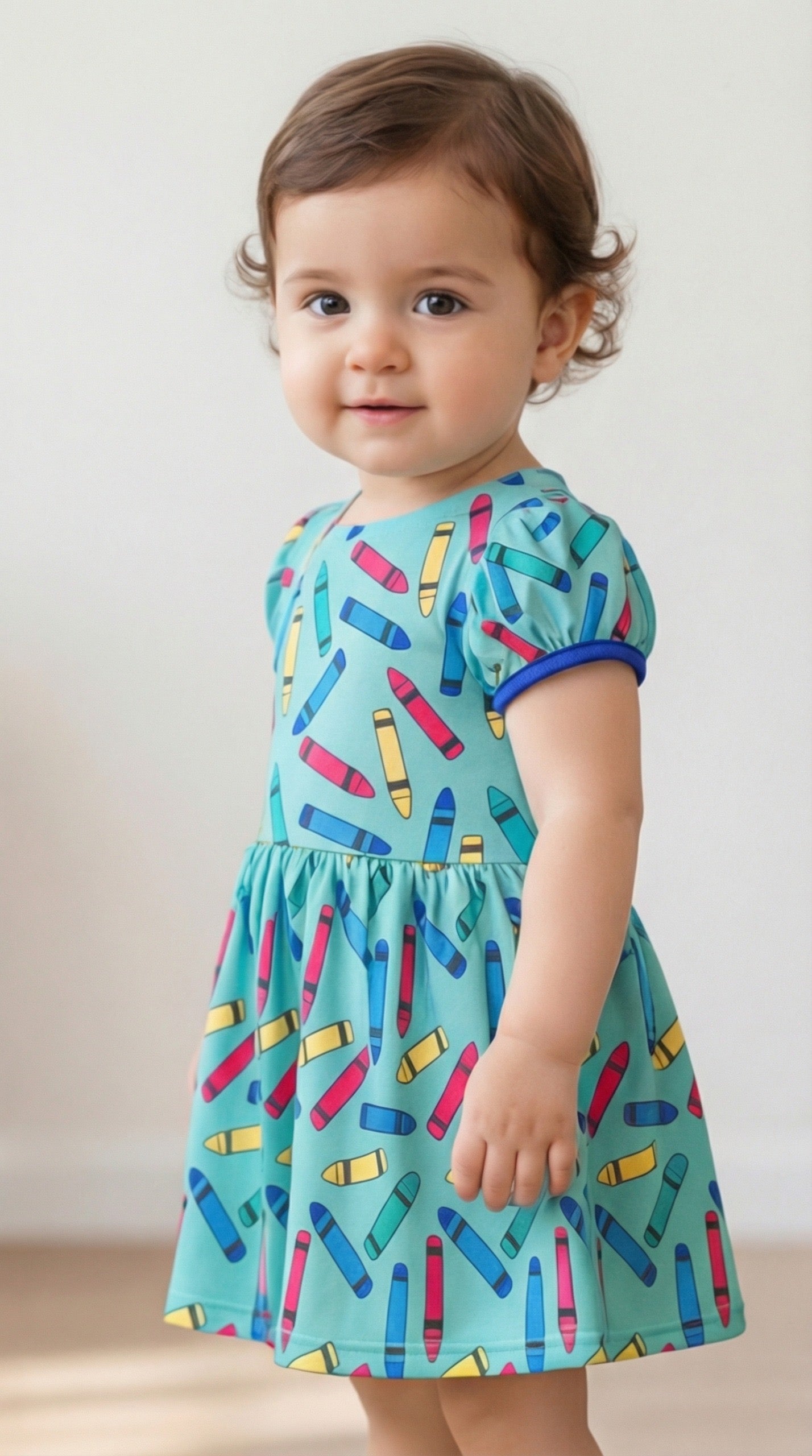 Baby Pencils Print Frock