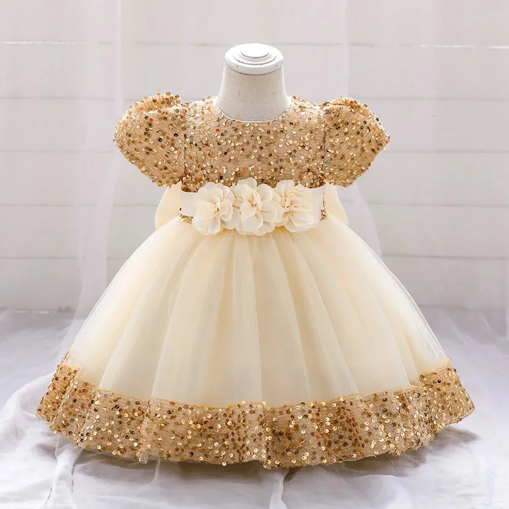 Baby Golden Sequin Back Bow Frock Clothing Inn Baby Golden Sequin Back Bow Frock Clothing Inn