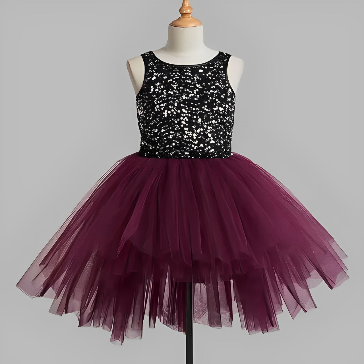 Baby Purple Embellished Frock