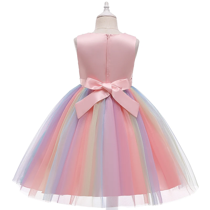 Baby Pink Unicorn Flower Frock