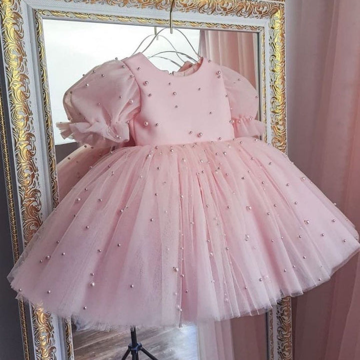 Baby Pink Pearl Frock