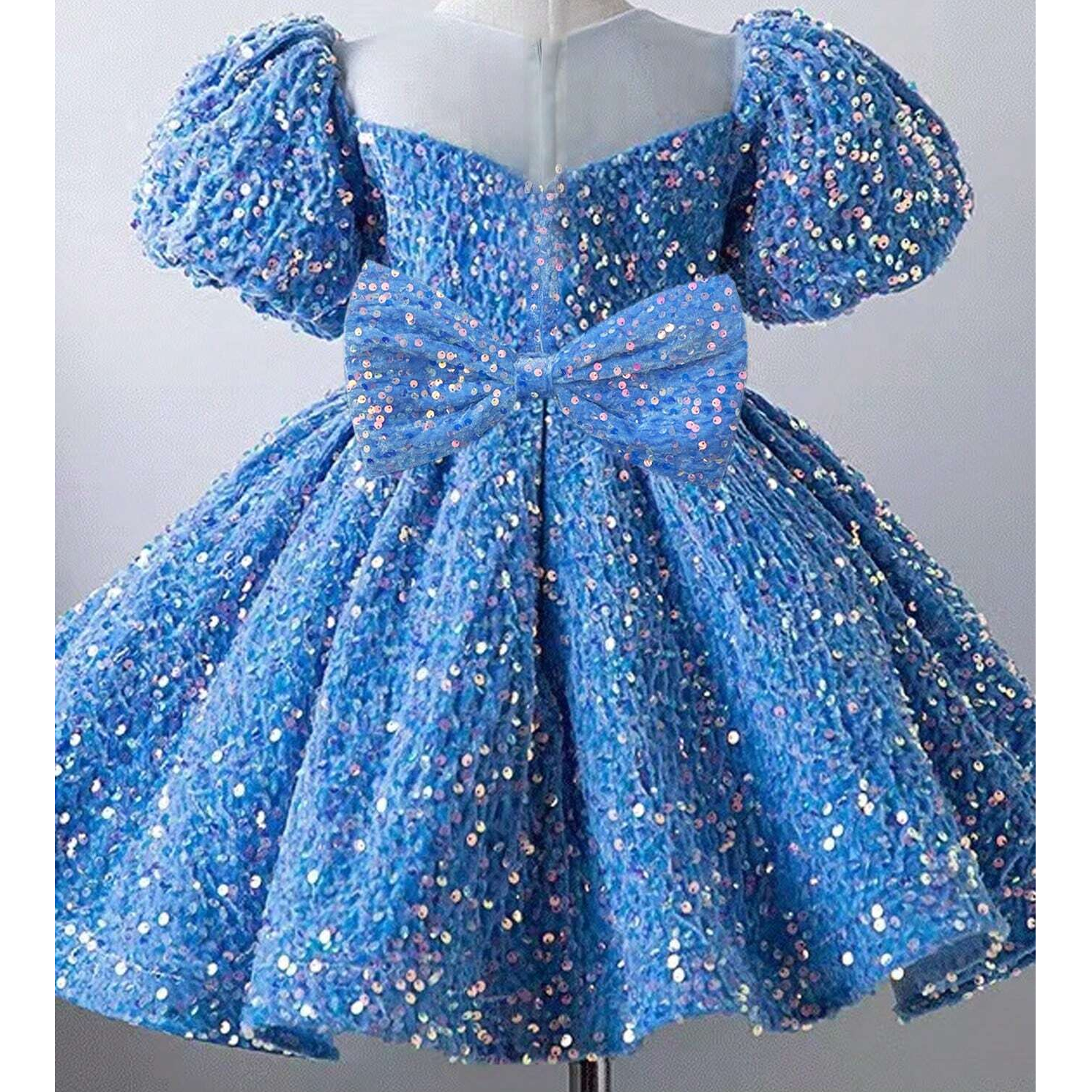 Baby Blue Sequin Princess Frock Clothing Inn Baby Blue Sequin Princess Frock Clothing Inn