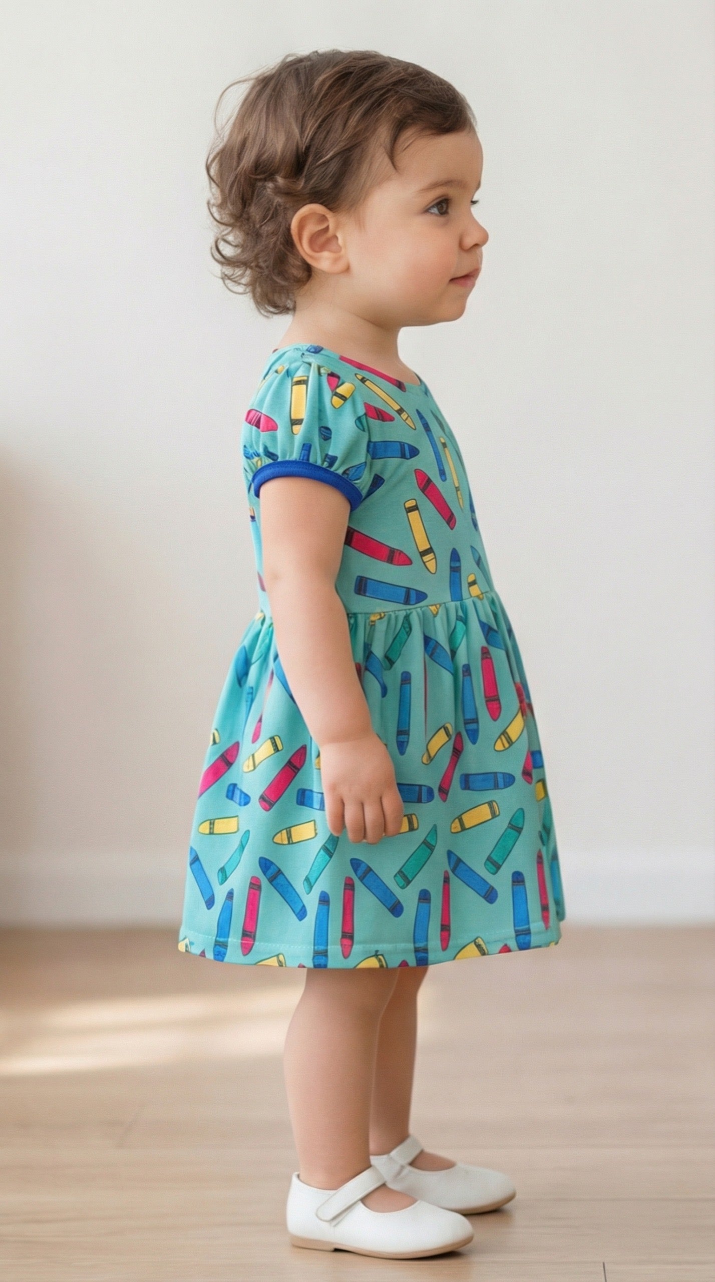 Baby Pencils Print Frock