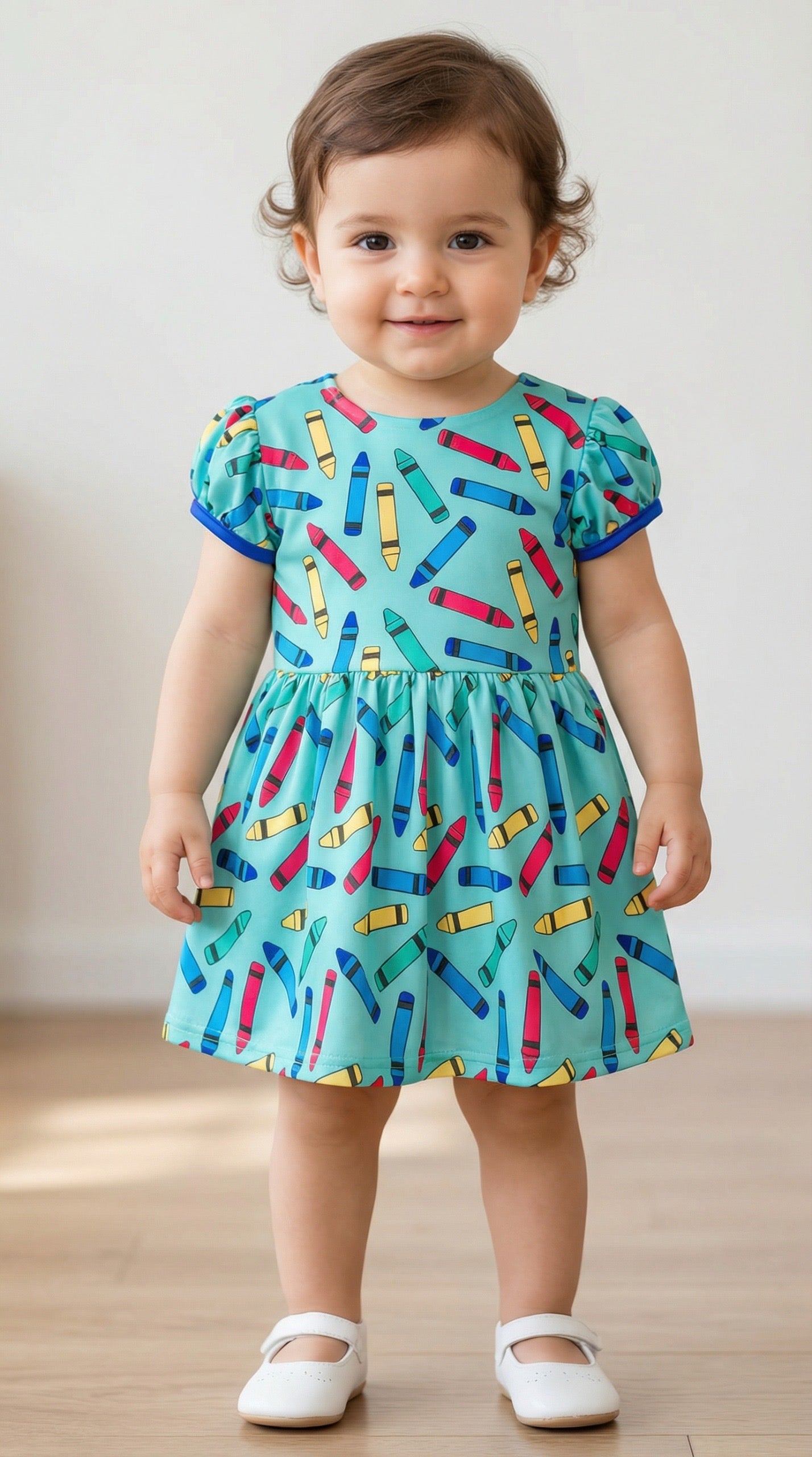 Baby Pencils Print Frock