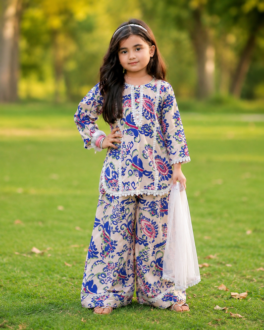 Baby Colorful Print Eastern Dress