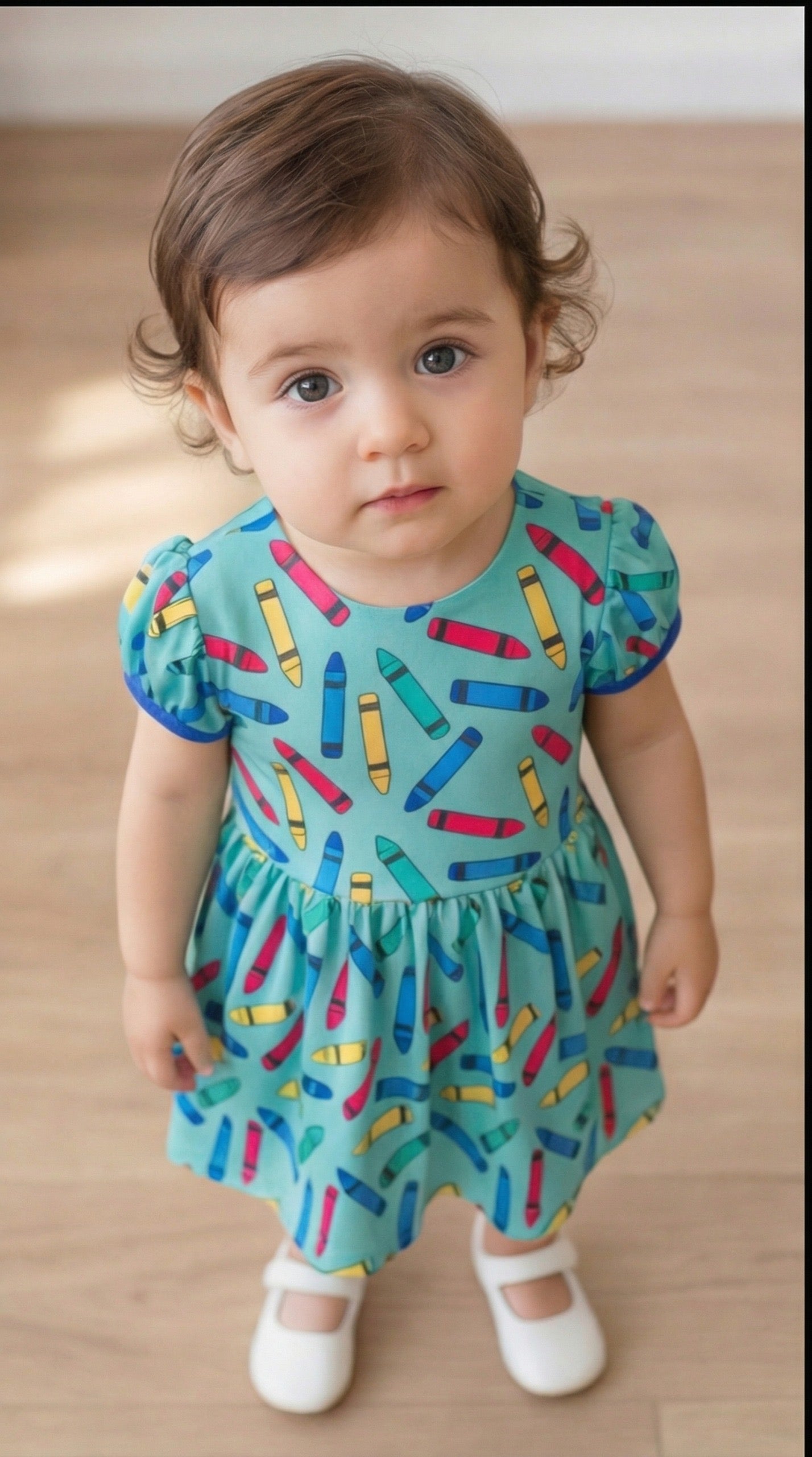 Baby Pencils Print Frock
