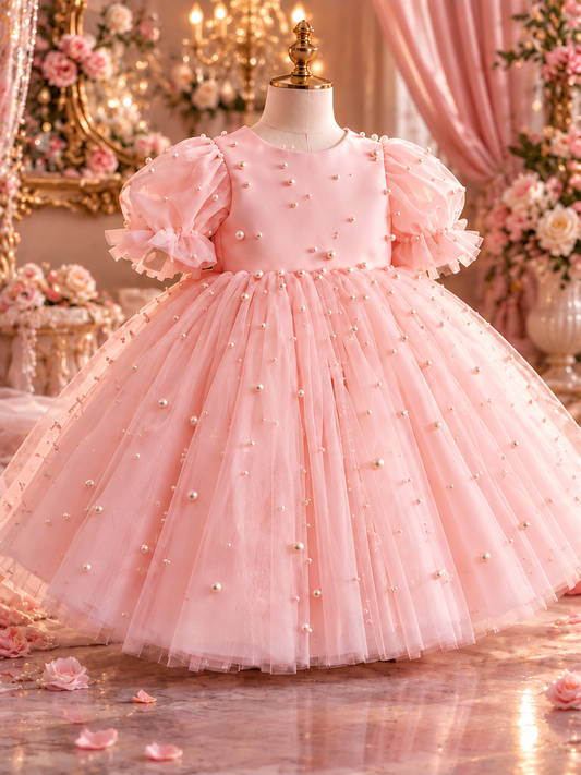Baby Pink Pearl Frock