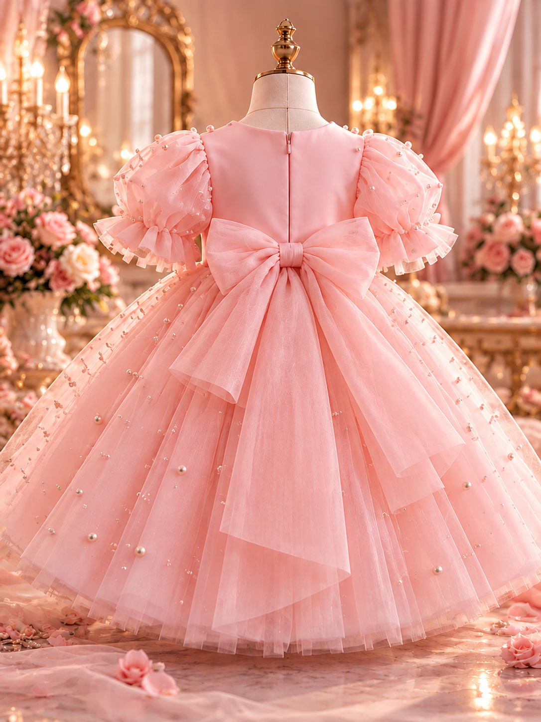 Baby Pink Pearl Frock